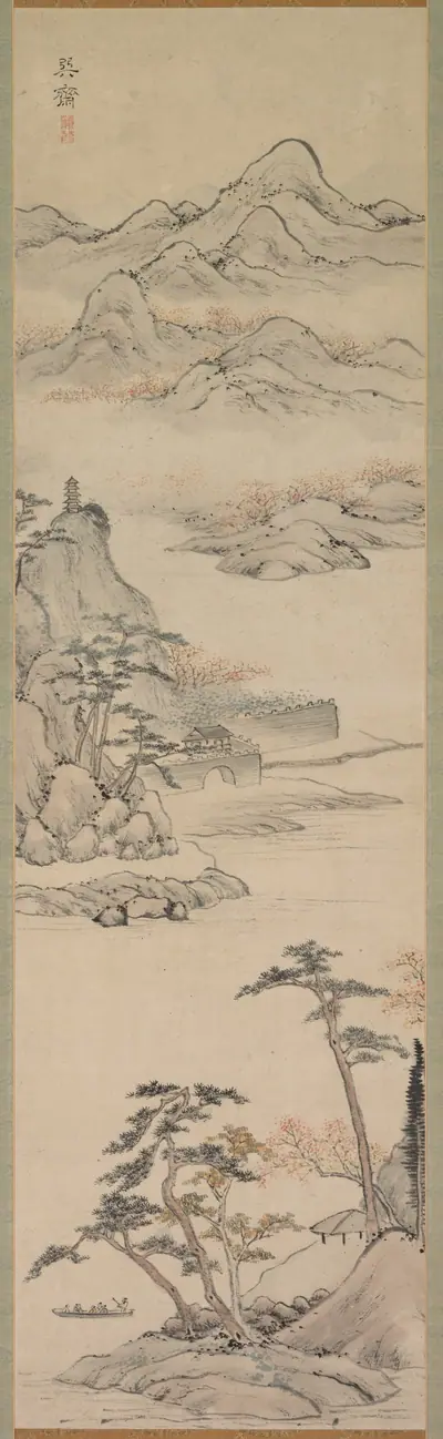 Landscape with Boaters