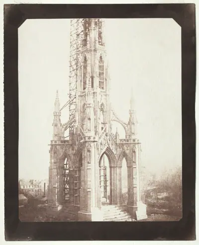 Scott Monument Under Construction