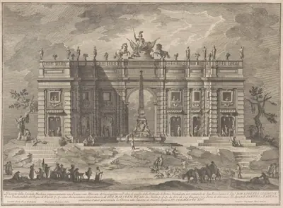 The Seconda Macchina for the Chinea of 1772: A Square with a Game Market and the Pantheon Fountain