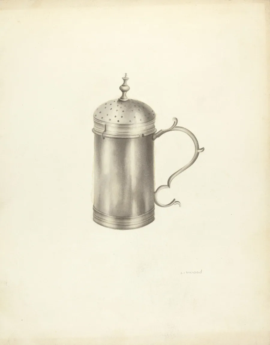 Silver Salt Cellar by Sidney Liswood