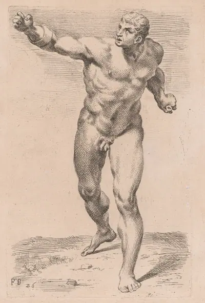 The Borghese Gladiator, front view [plate 26]