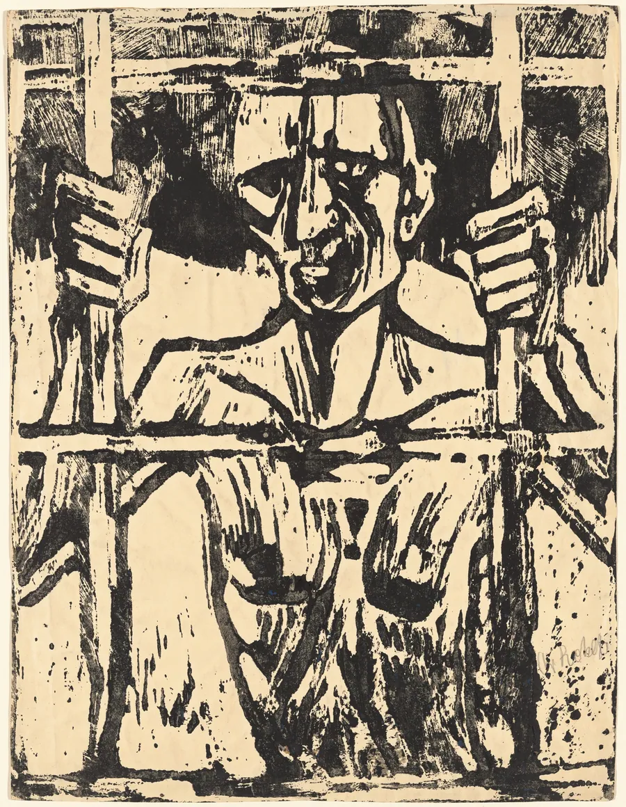 The Prisoner (Der Gefangene) by Christian Rohlfs