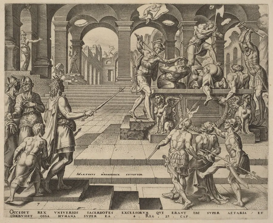 The Slaughter of the Priests of Samaria by Philip Galle