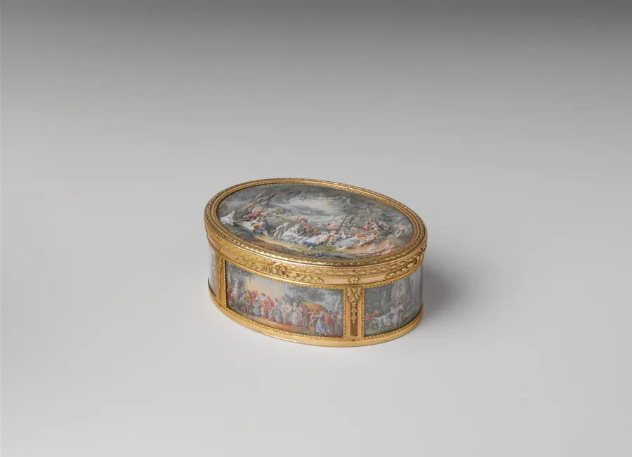 Snuffbox with six scenes of country pastimes by Louis Nicolas van Blarenberghe