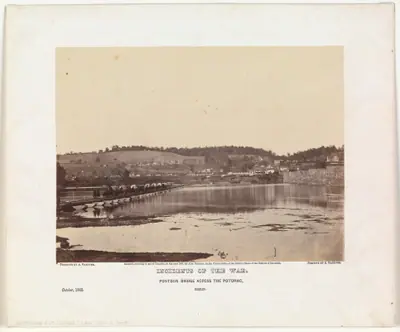 Pontoon Bridge Across the Potomac, Berlin, October 1862