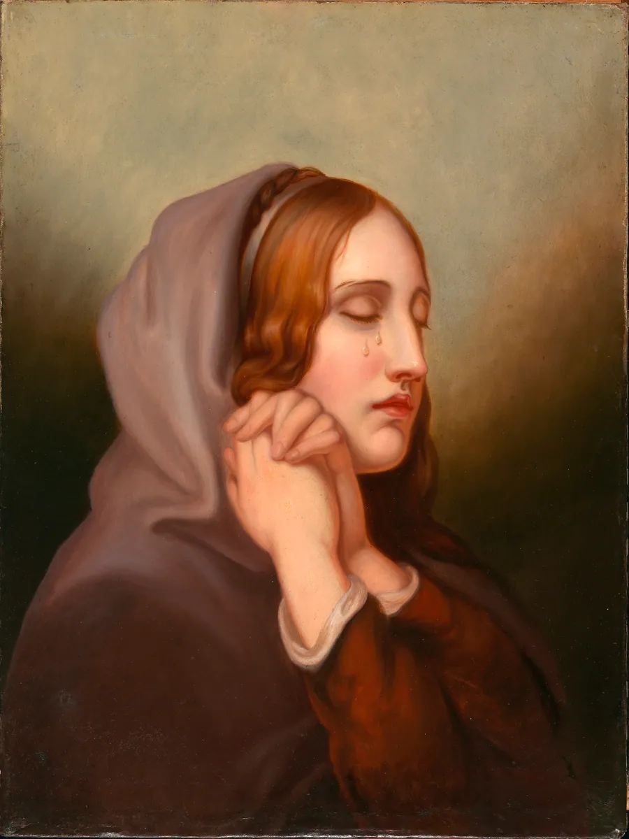Pearl of Grief by Mary Jane Peale, born New York City 1827-died Pottsville, PA 1902