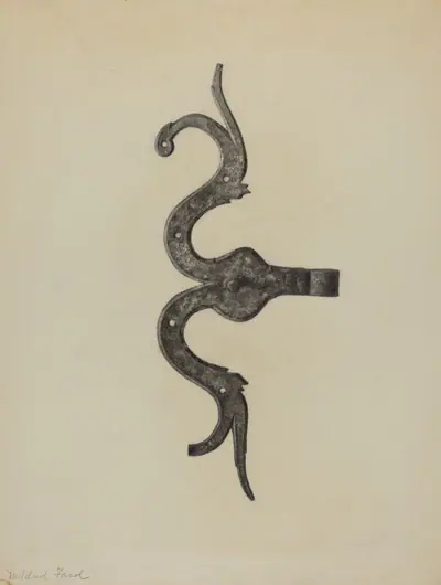 Pa. German Butt of Side Hinge