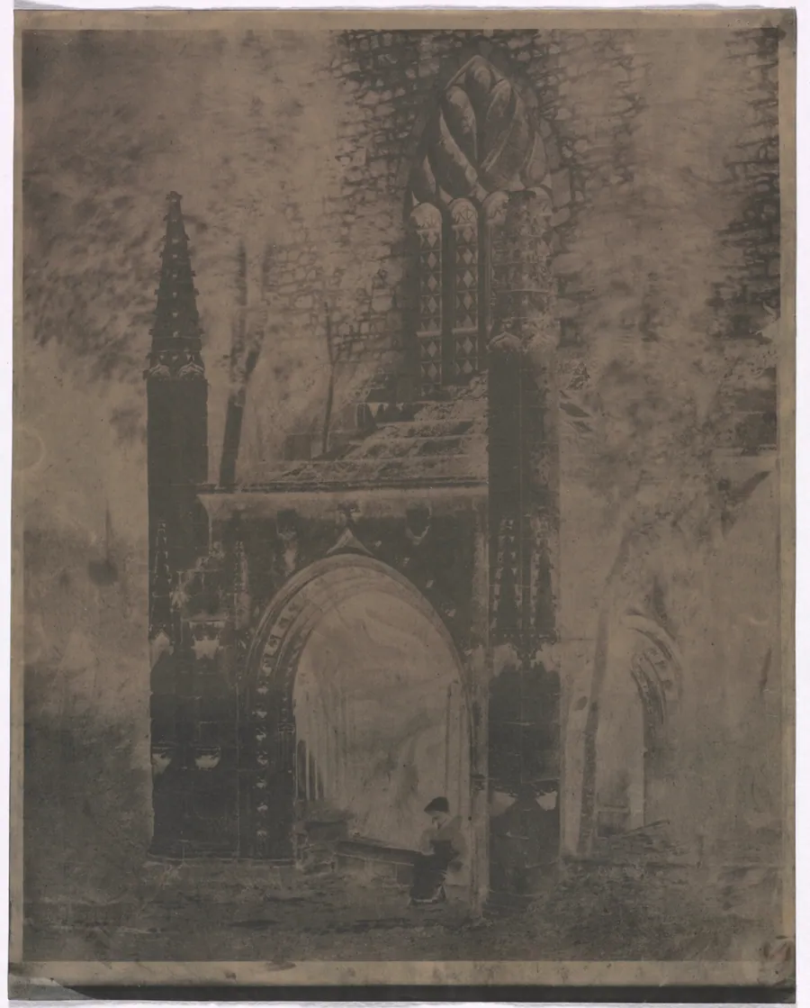 Fountain of Notre Dame at Saint-Brieuc, Brittany by Louis-Rémy Robert