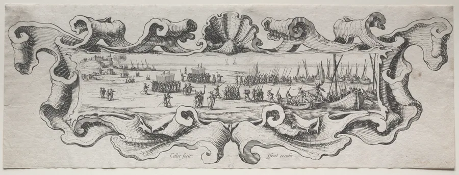 Le Débarquement des Troupes by Jacques Callot