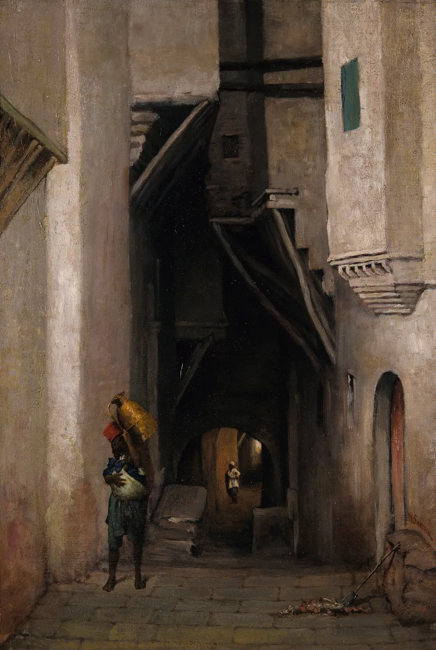 Algerian Water Carrier by William Sartain, born Philadelphia, PA 1843-died New York City 1924