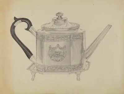 Silver Teapot and Tray