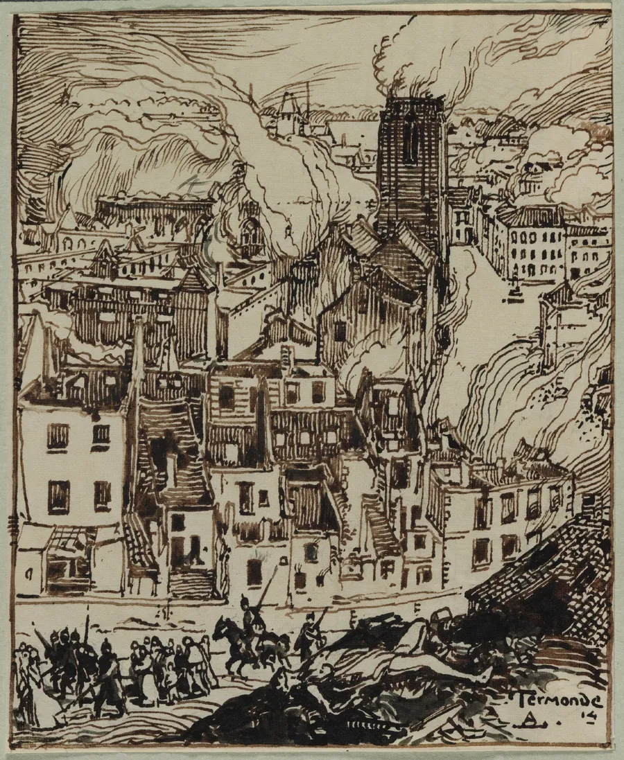 Termonde by Auguste Louis Lepère