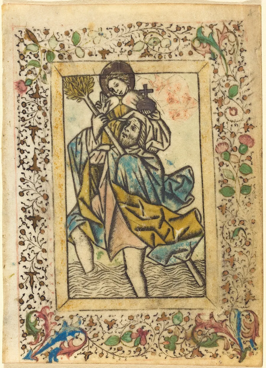 Saint Christopher by Master of the Dutuit Mount of Olives