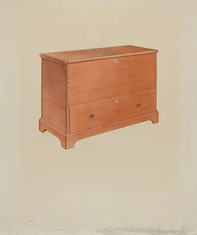 Shaker Blanket Box
