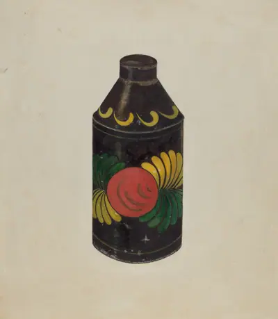 Toleware Tea Cannister