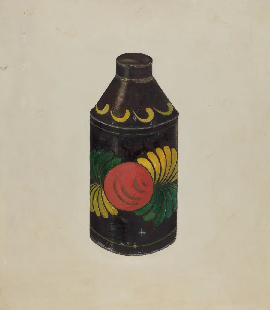 Toleware Tea Cannister by Edward White