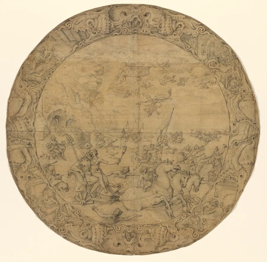 Design for a Standing Dish by Adam van Vianen