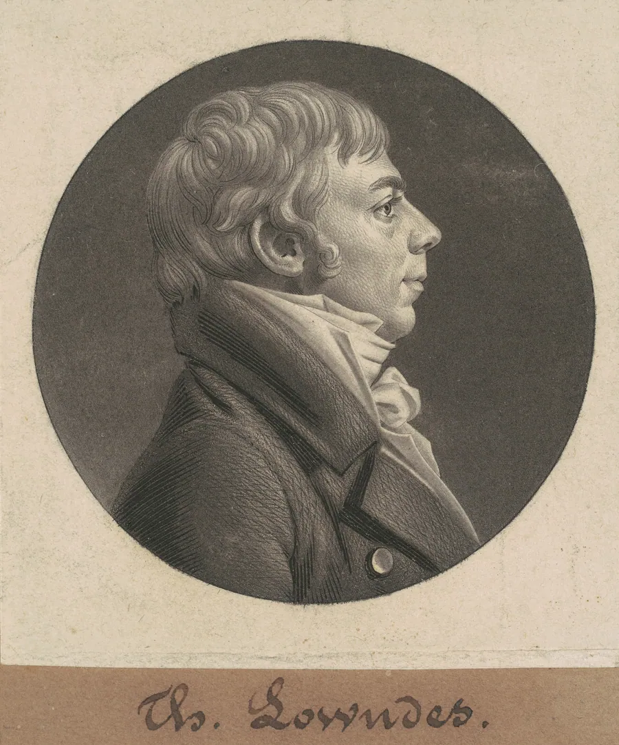 Thomas Lowndes by Charles B. J. Févret de Saint-Mémin