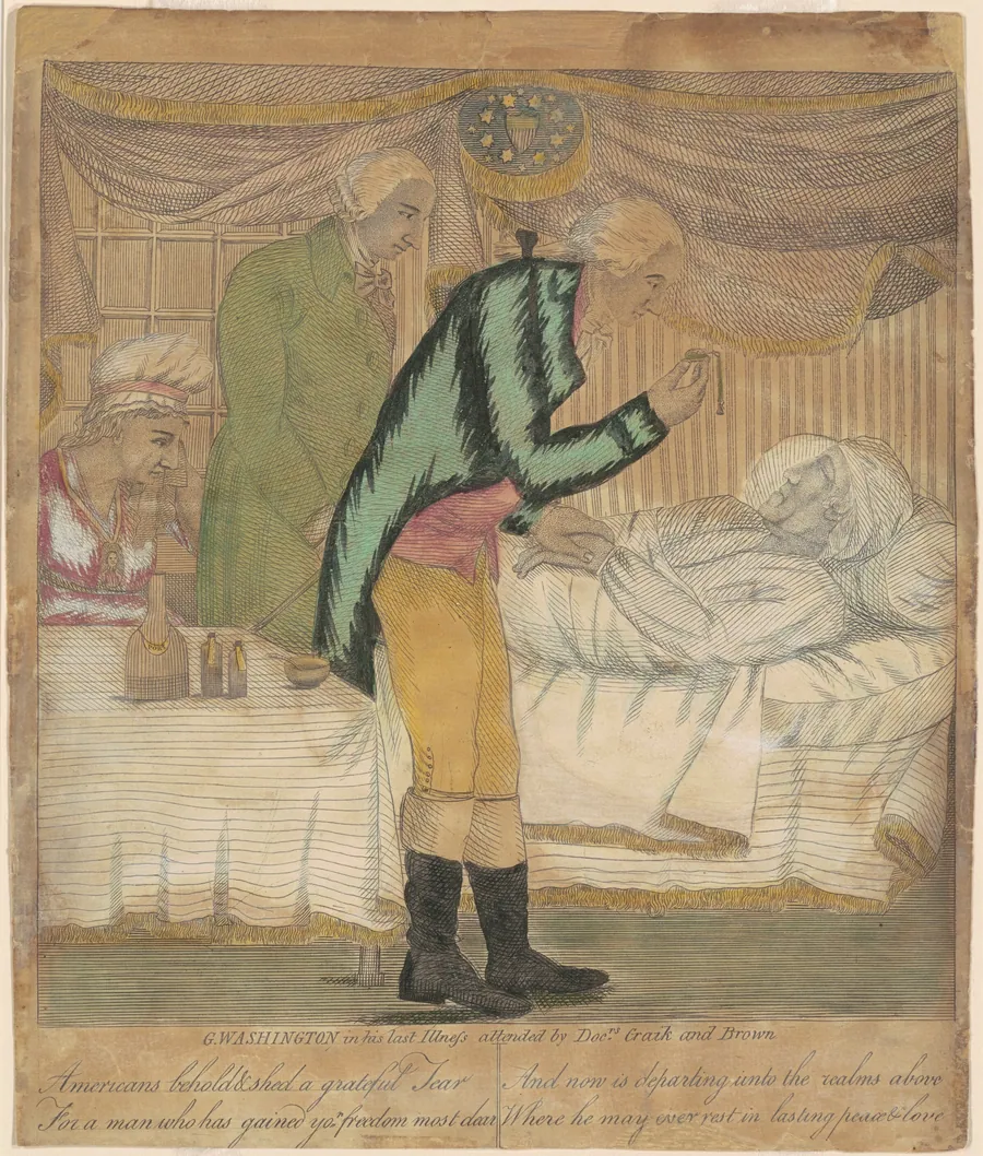 The Death of George Washington by E. Pember and S. Luzerder