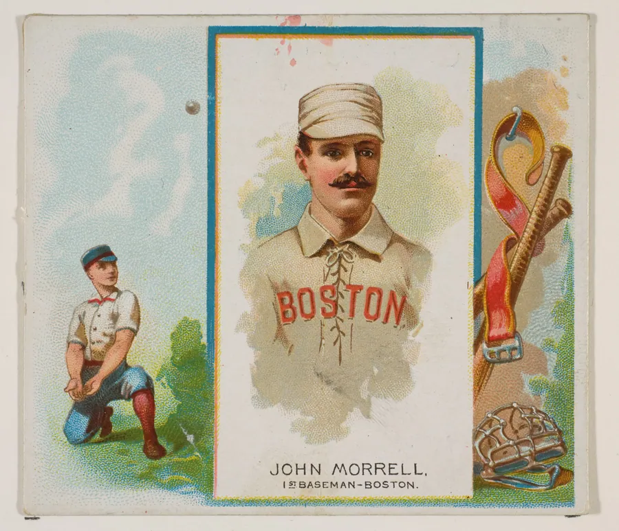 John Morrell, 1st Baseman, Boston, from World's Champions, Second Series (N43) for Allen & Ginter Cigarettes by Allen & Ginter
