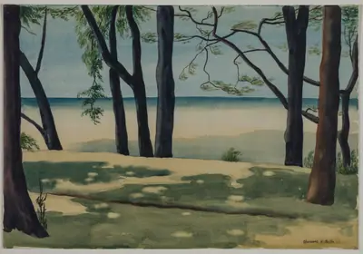 Mysterious Lake Patterns, Lake Erie (Study for Lake Erie Patterns)