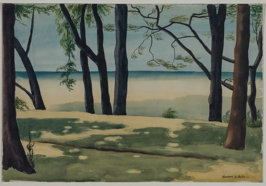 Mysterious Lake Patterns, Lake Erie (Study for Lake Erie Patterns) by Clarence Holbrook Carter