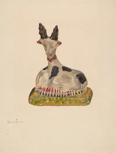 Chalkware Deer