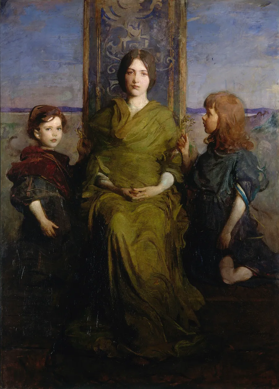Virgin Enthroned by Abbott Handerson Thayer, born Boston, MA 1849-died Dublin, NH 1921