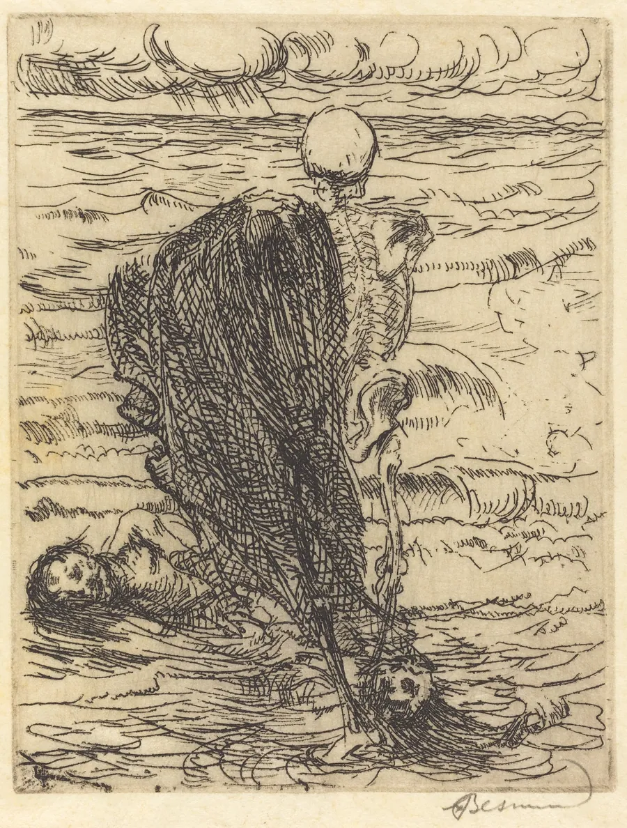 Cast of a Net (Le coup de filet) by Albert Besnard