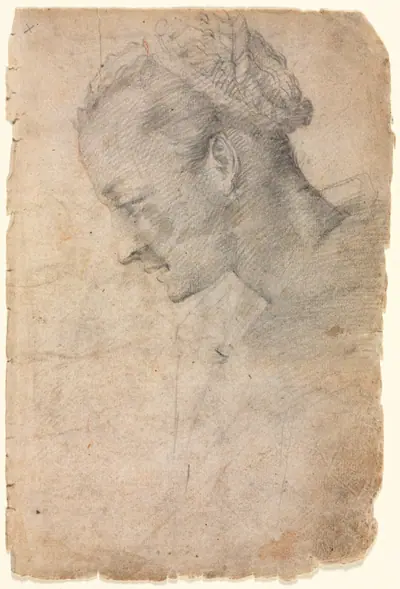 Profile of a Woman's Head (recto)