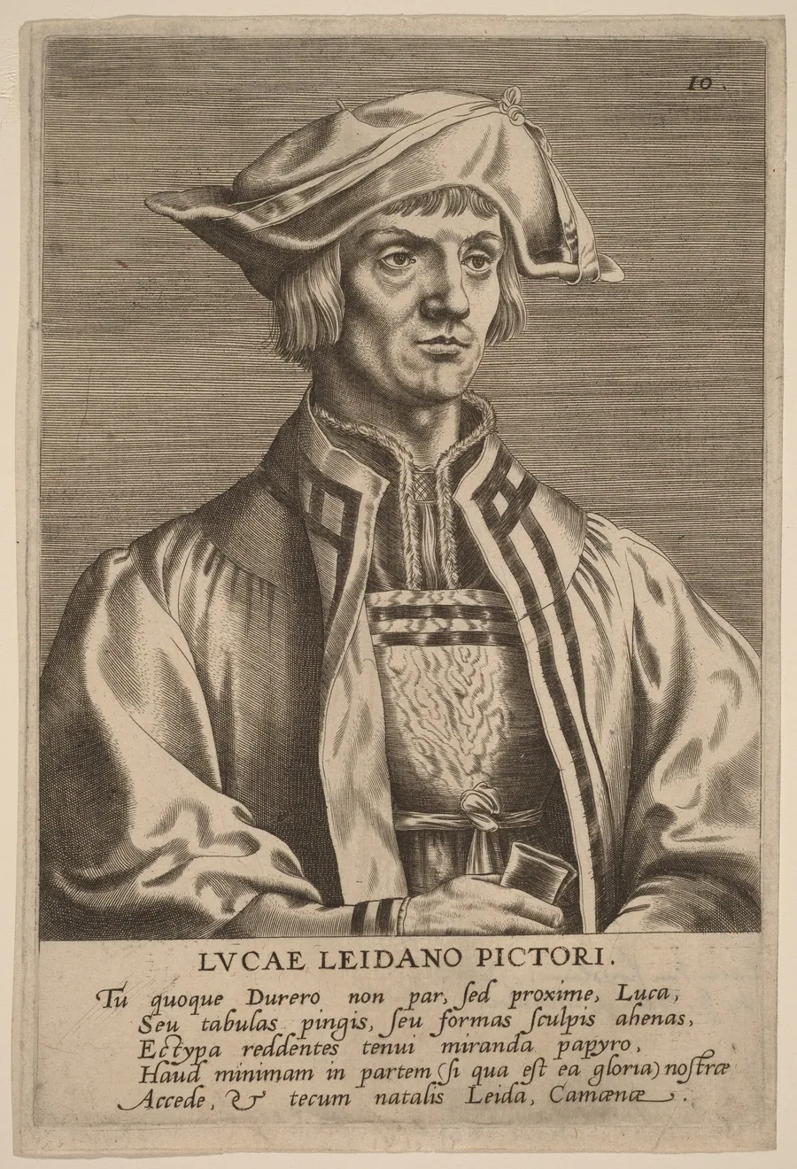 Lucas van Leyden by Johan Wierix