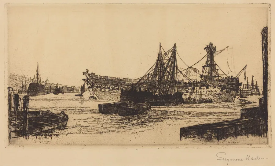 Breaking Up of the Agamemnon (The Second Plate) by Francis Seymour Haden