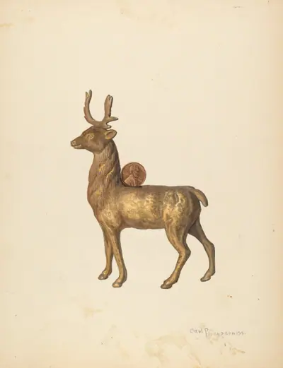 Child's Saving Bank (Deer)