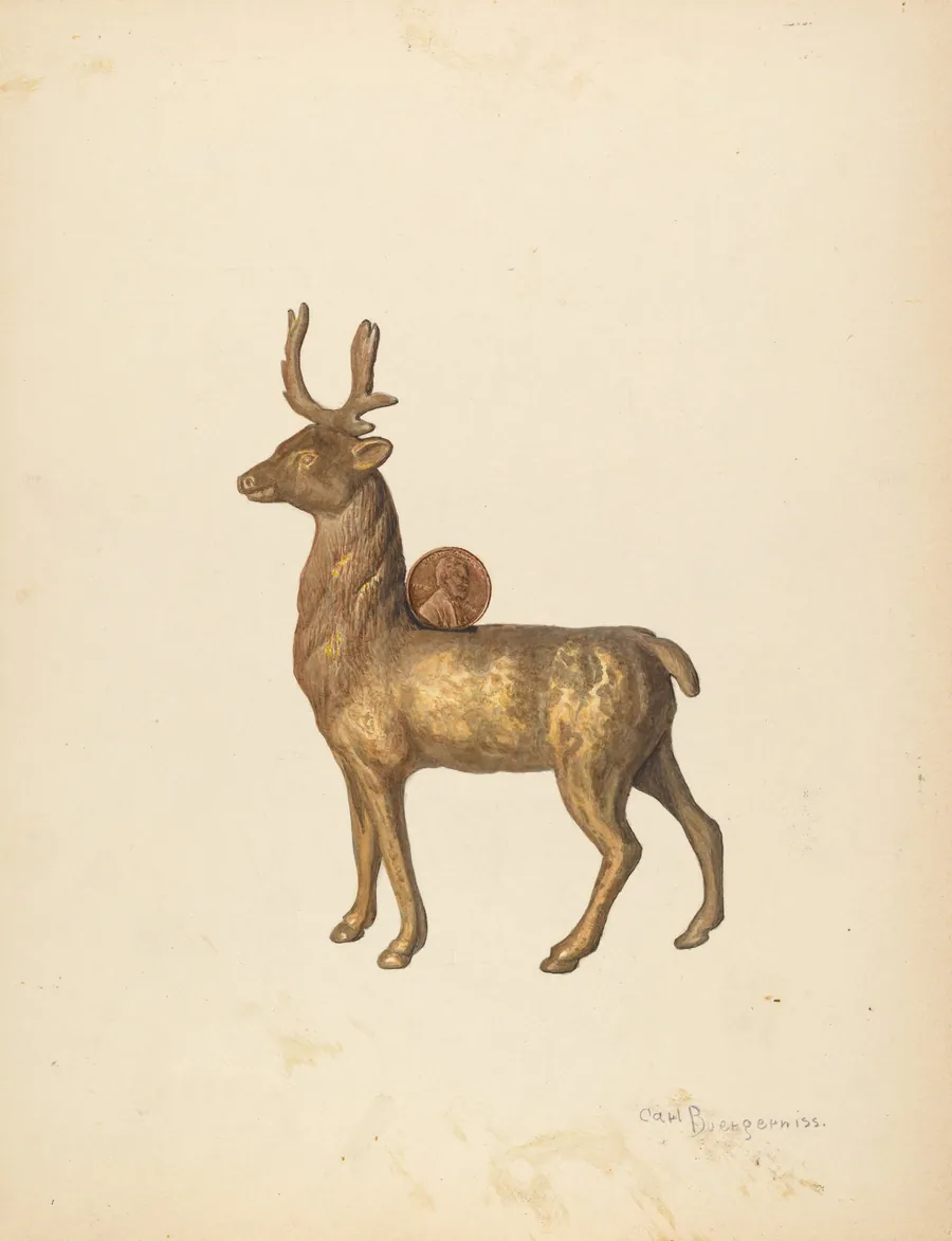 Child's Saving Bank (Deer) by Carl Buergerniss