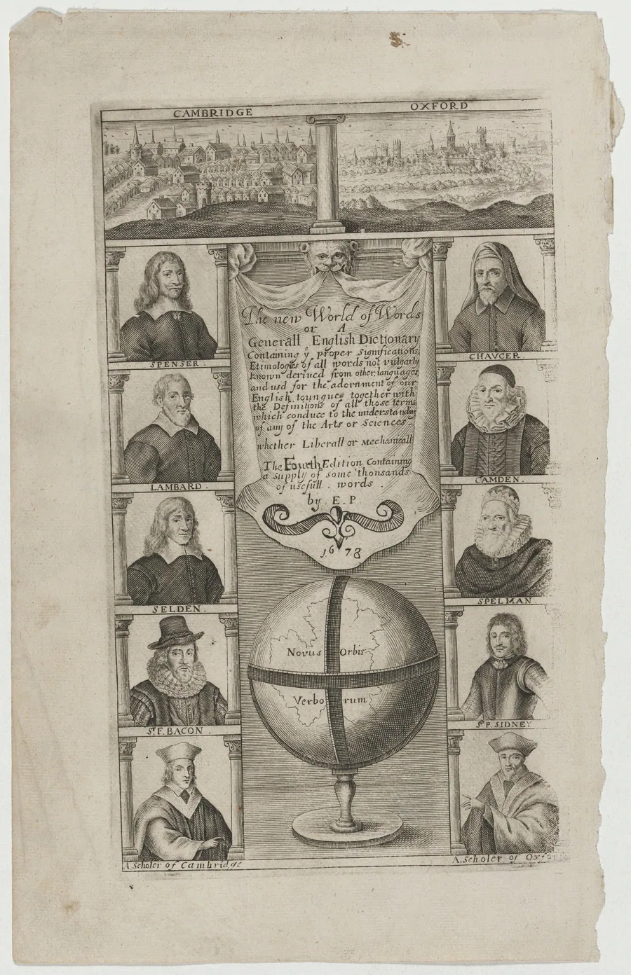 Title Page to The New World of Words or A General English Dictionary by Unknown 19th Century
