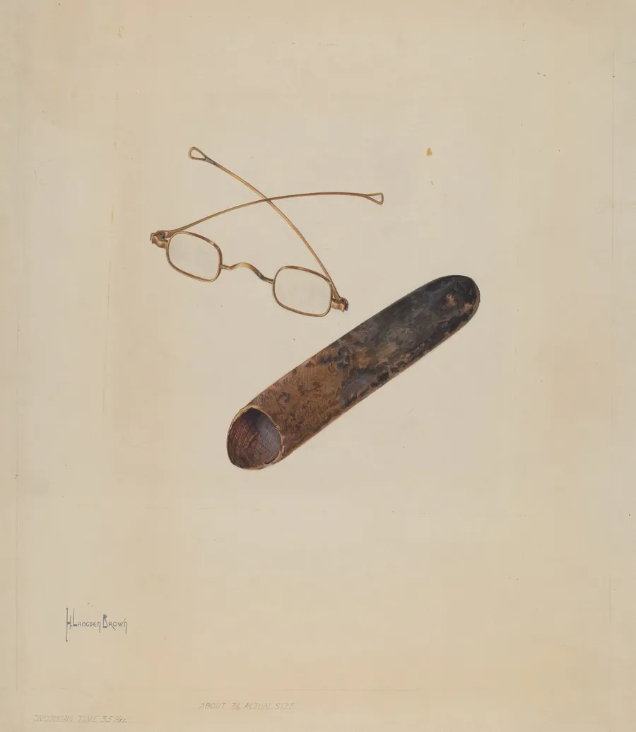 Spectacles and Case by H. Langden Brown