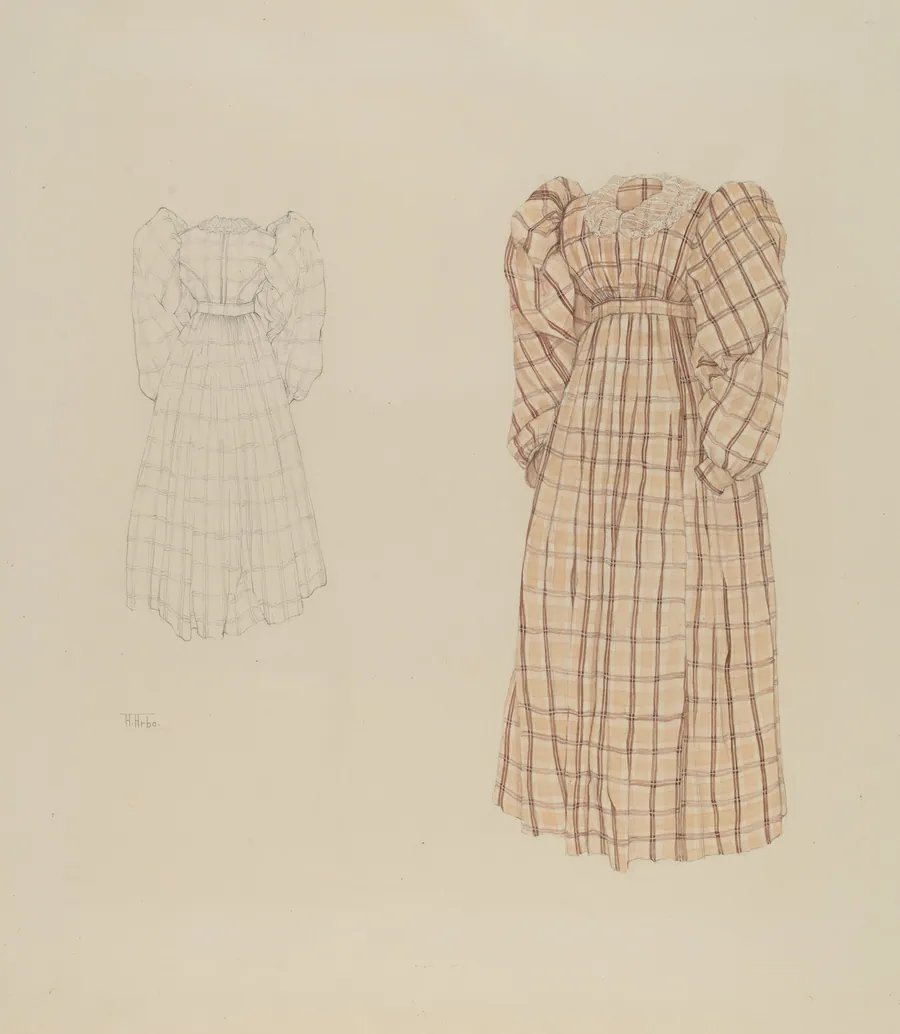 Plaid Morning Dress by Aurelia Arbo