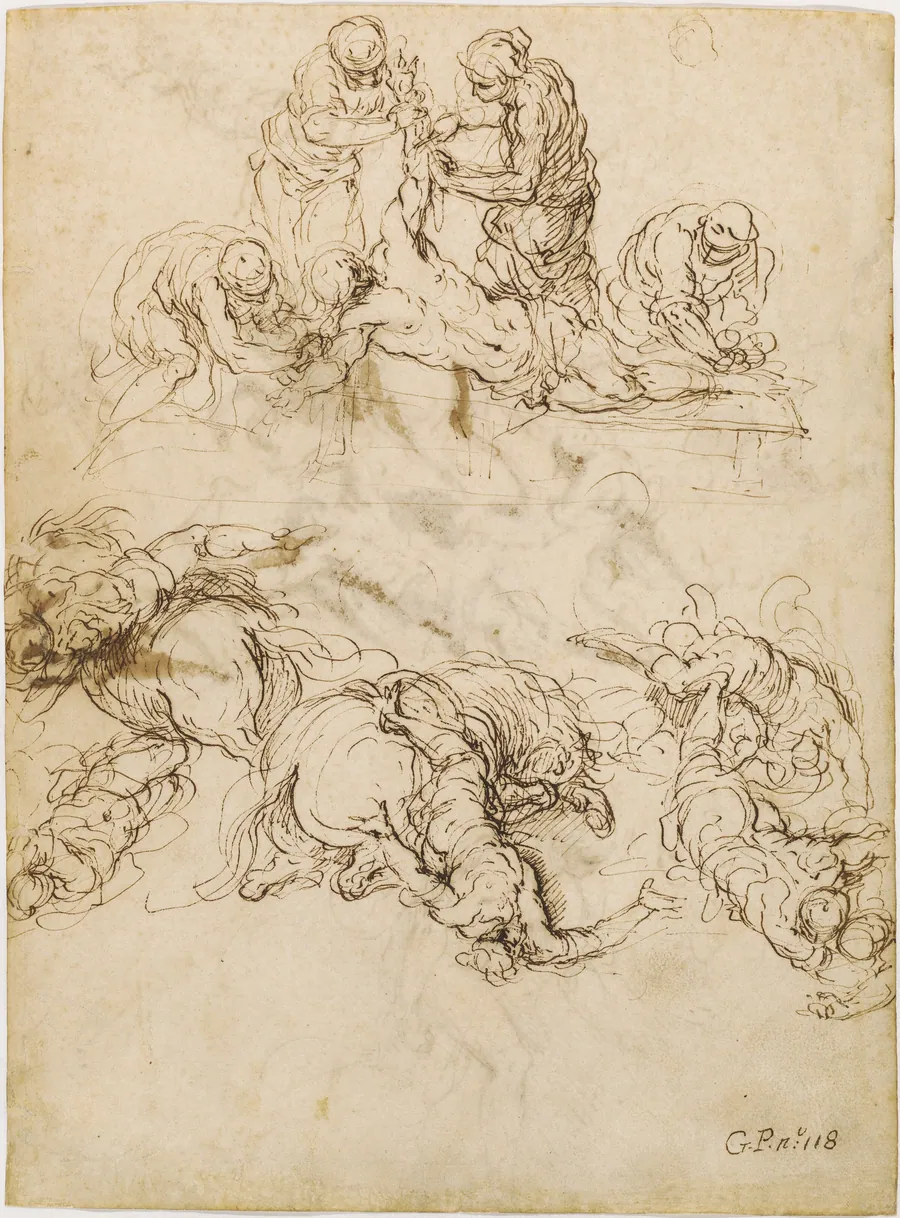 The Martyrdom of Saint Bartholomew; The Conversion of Saint Paul by Jacopo Palma il Giovane