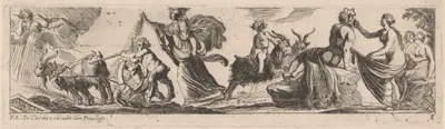 Satyr Driving a Pair of Goats