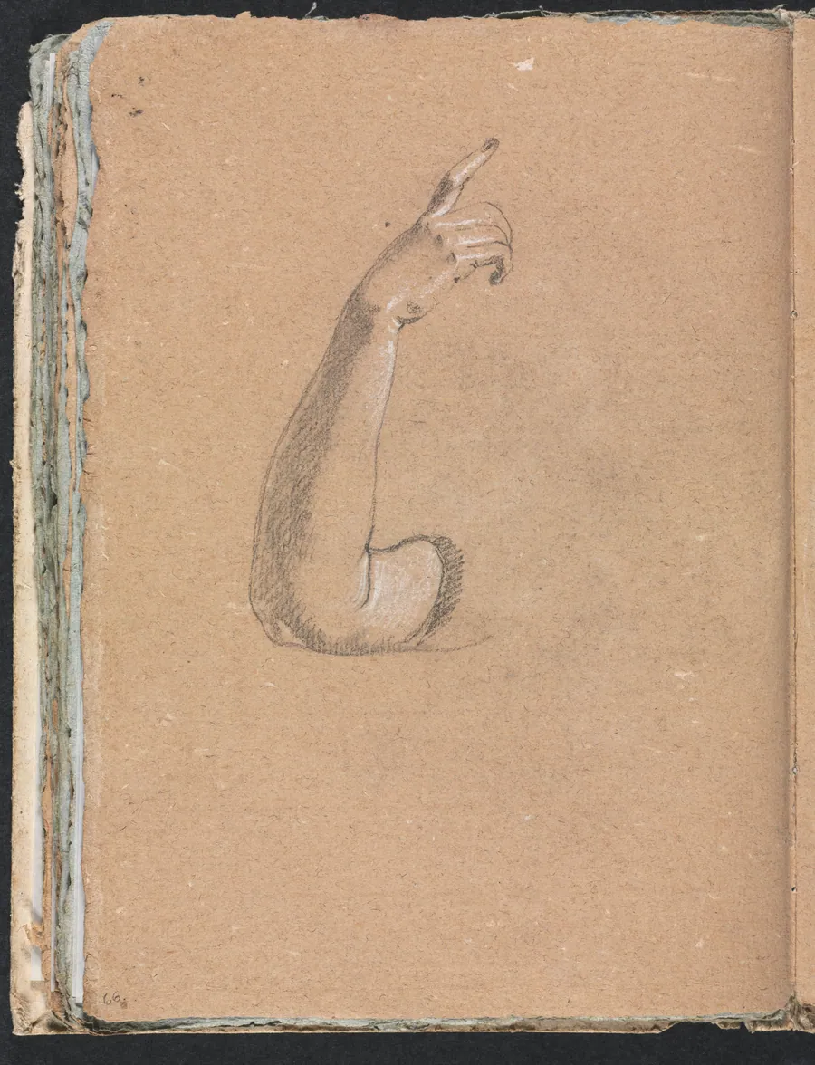 Verona Sketchbook: Right arm and hand (page 66) by Francesco Lorenzi