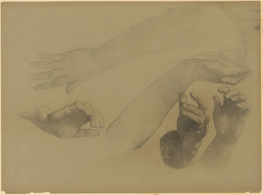 Study of Hands by Edwin Howland Blashfield