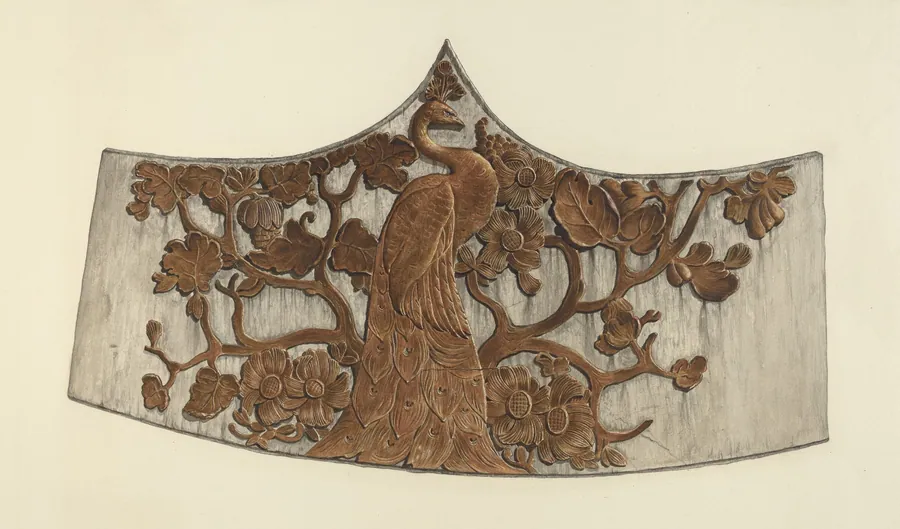 Peacock Stern Carving by John Davis
