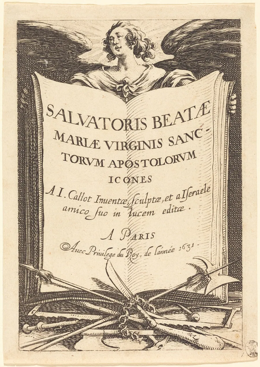 Frontispiece for "The Large Apostles" by Jacques Callot
