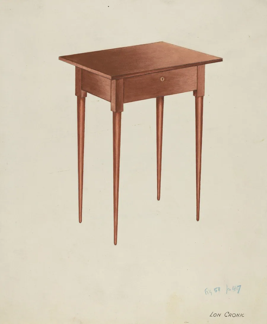 Shaker Candle Table by Lon Cronk