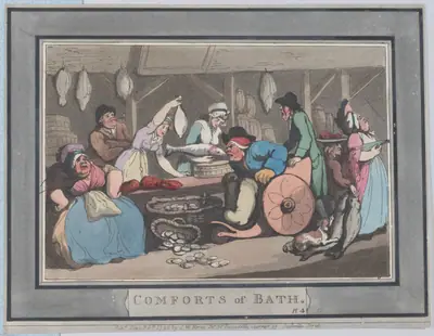 Comforts of Bath, Plate 4