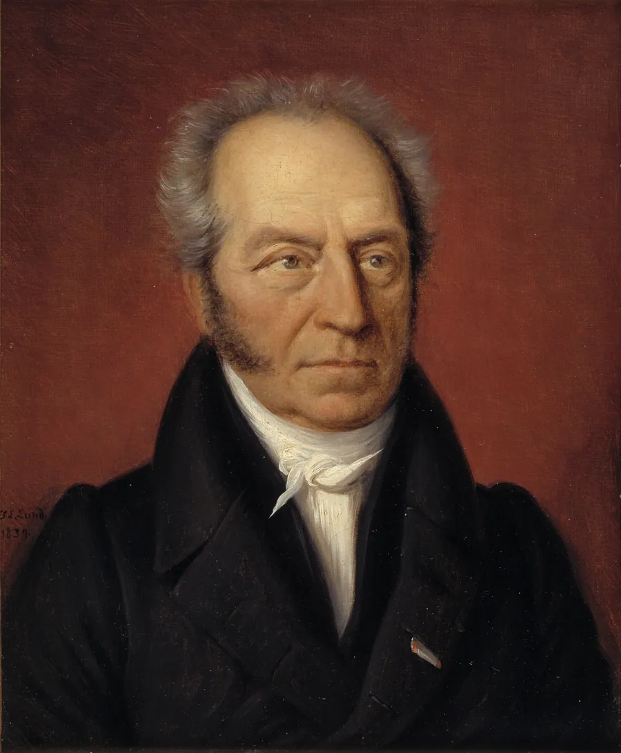 Portræt af kunstkammerforvalter J.C. Spengler by J.L. Lund
