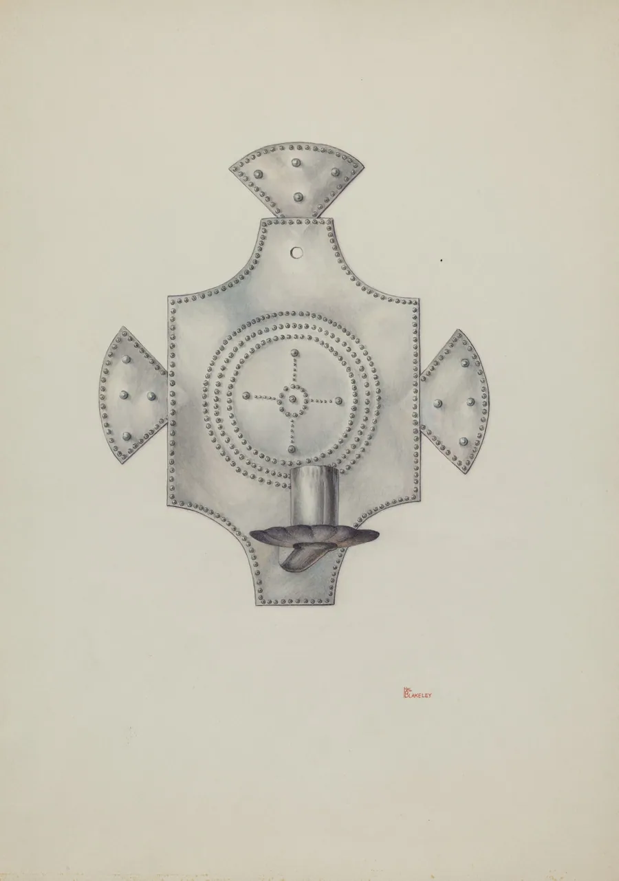 Candleholder (Candelero) Cut Tin by Hal Blakeley