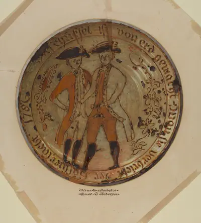 Pa. German Pie Plate