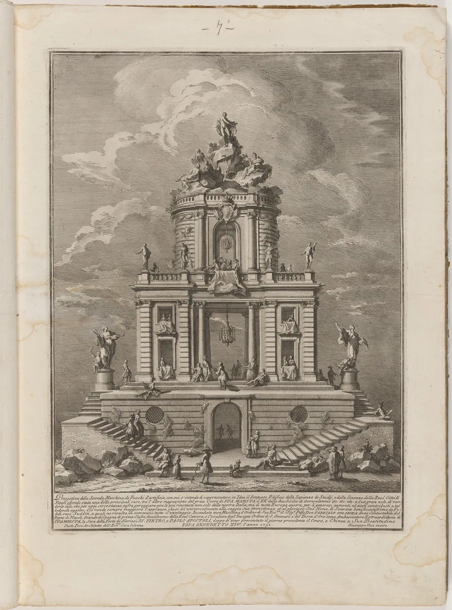 The Seconda Macchina for the Chinea of 1751: The Palace of Wisdom, Studies, and the Sciences by Giuseppe Vasi