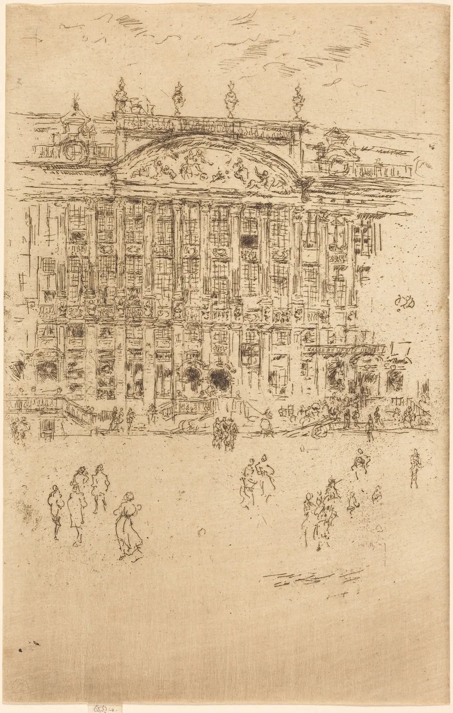 Grand' Place, Brussels by James McNeill Whistler
